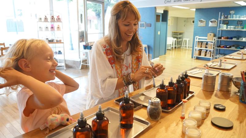 Mother and Daughter at Candle Kitchen