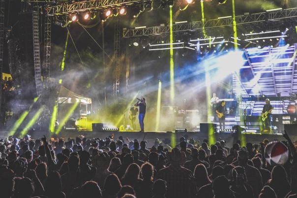View of Luke Bryan on Stage at Country Jam