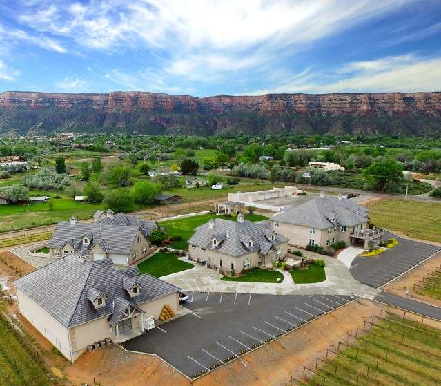 Overhead of Two Rivers Winery